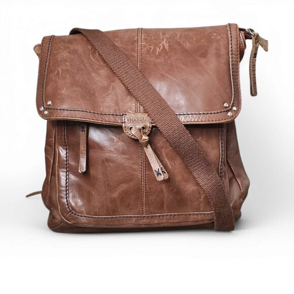 The Sak Ventura Convertible Backpack Distressed Brown Leather Crossbody Bag - Picture 2 of 16
